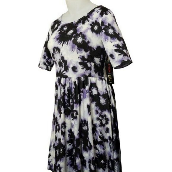 Trixie + LuLu Women's Purple Tie Dye A-Line Pleated Dress (Size: Large) NWT - Picture 5 of 7